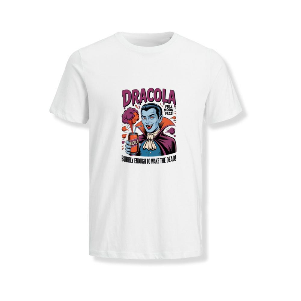 Dracula Retro Vampire Funny Drink Poster Style T-Shirts