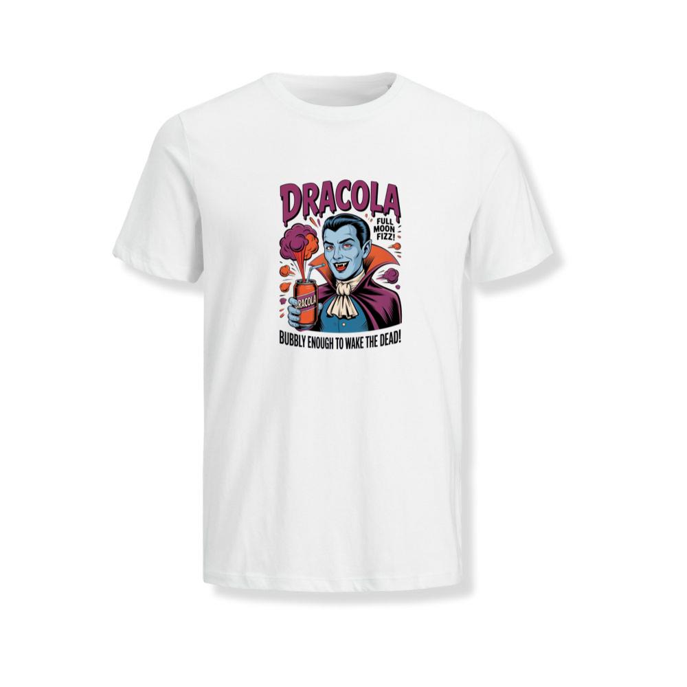 Dracula Retro Vampire Funny Drink Poster Style T-Shirts