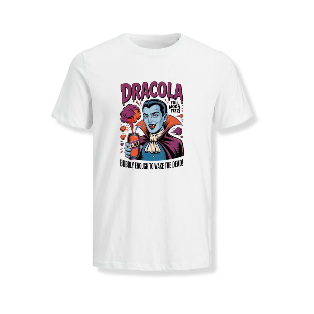 Dracula Retro Vampire Funny Drink Poster Style T-Shirts