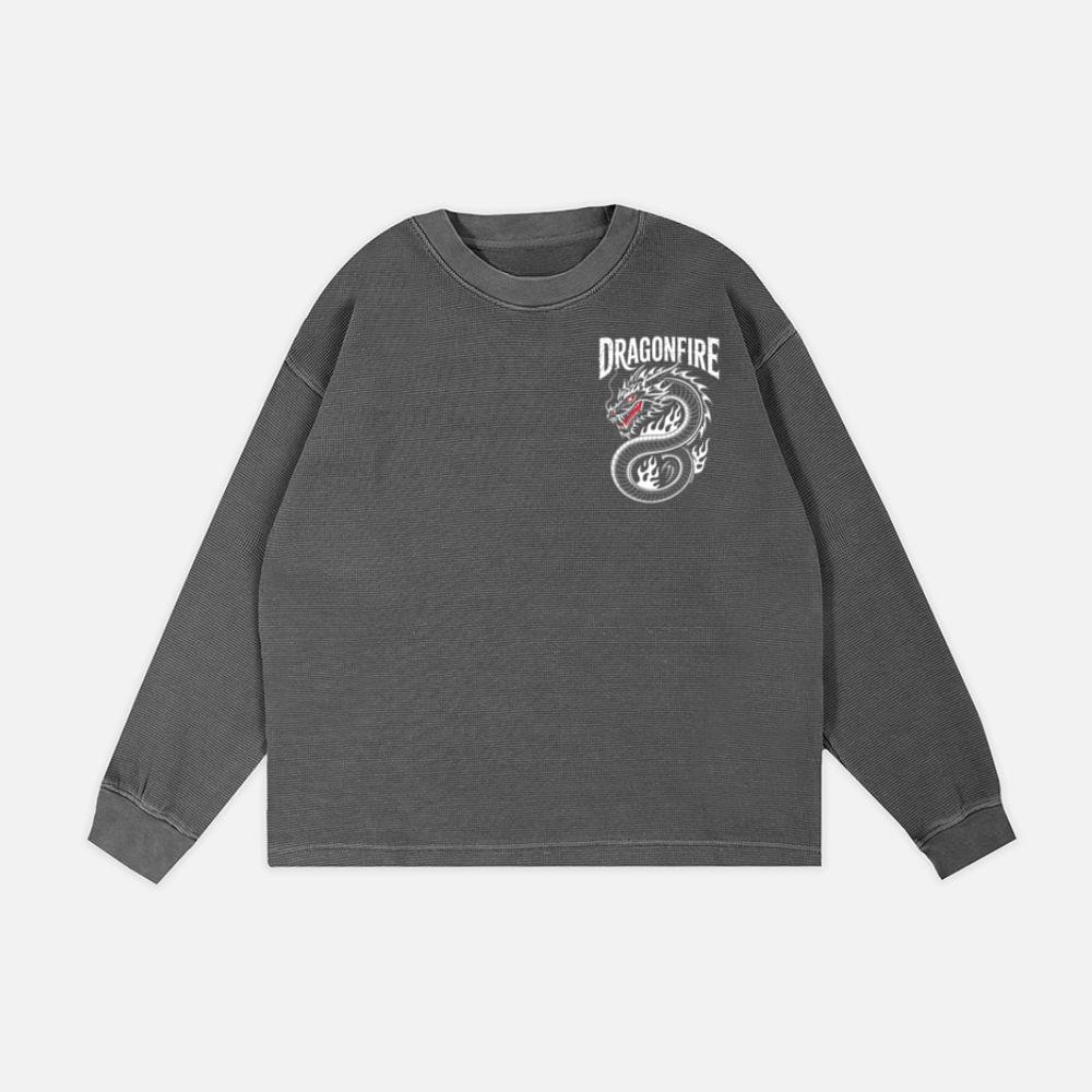 Dragonfire Legendary Chinese Dragon with Flames Graphic Design Sweatshirt