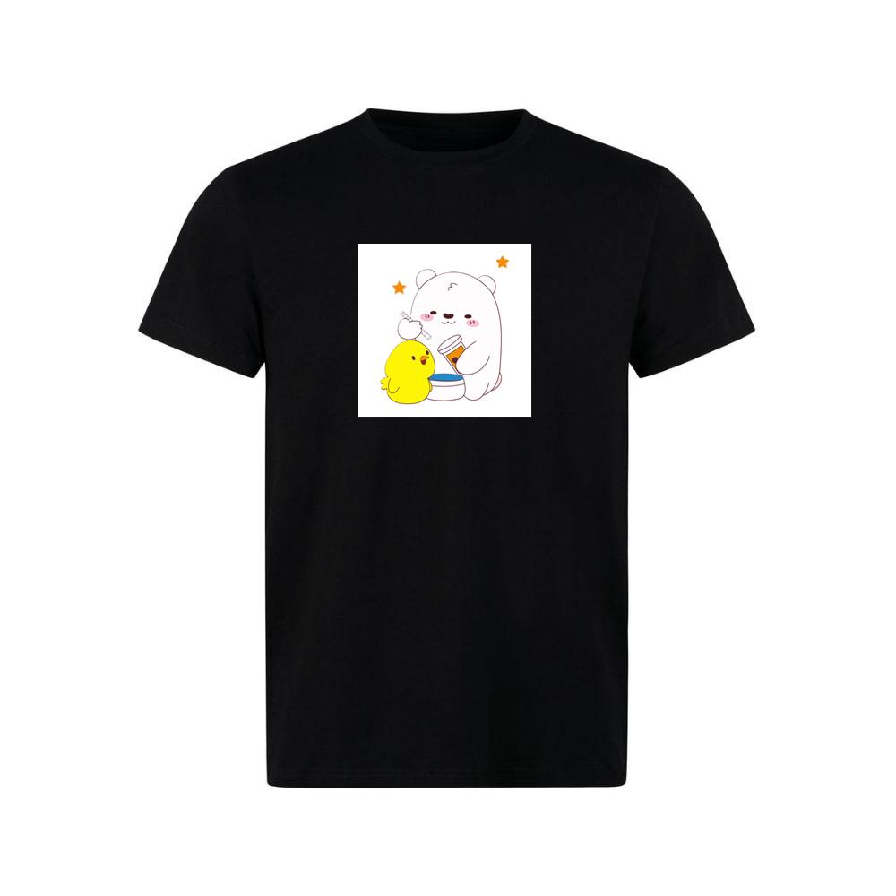 Drink Time with Bear and Chick TShirts Unimaxsports