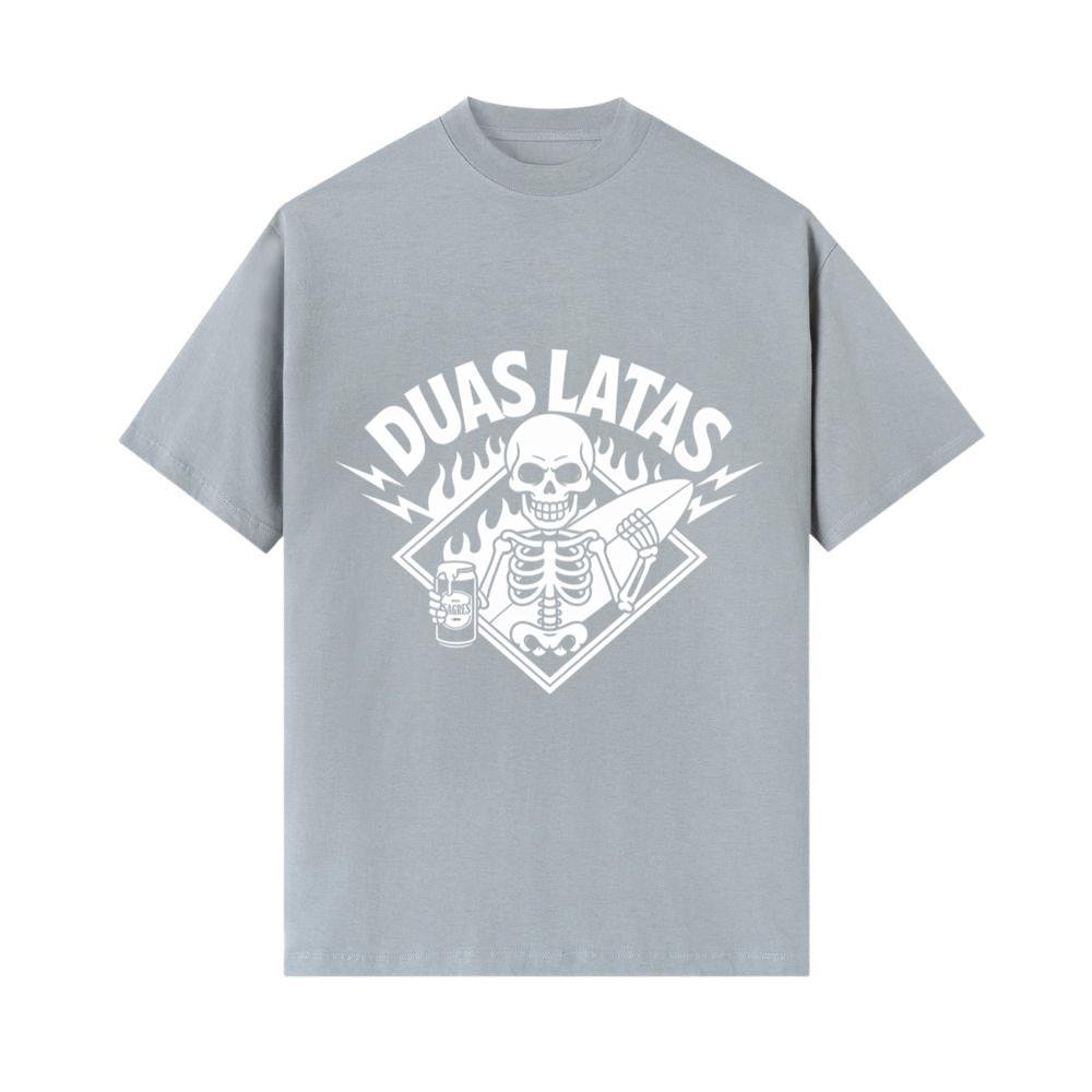Duas Latas Skeleton Music Graphic T-Shirt