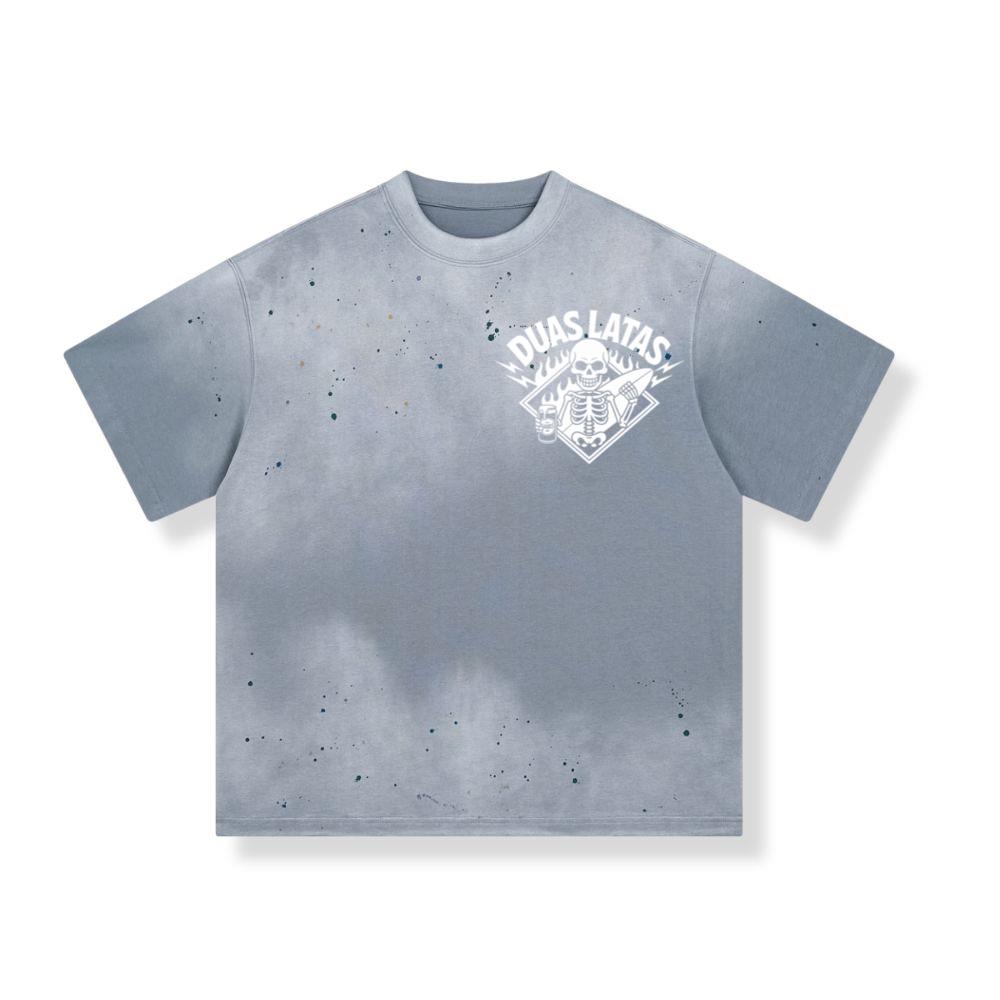 Duas Latas Skeleton Music Graphic T-Shirt