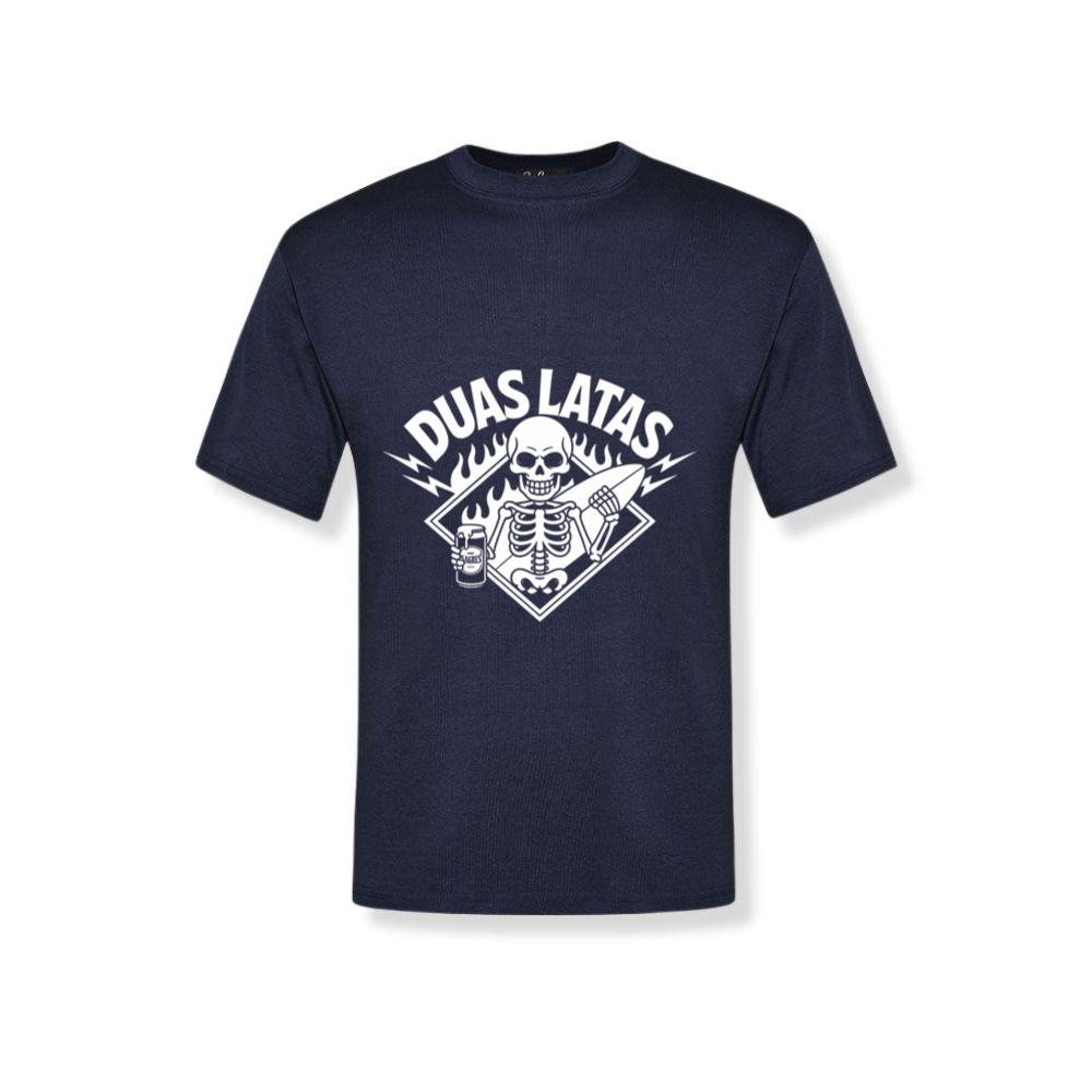 Duas Latas Skeleton Music Graphic T-Shirts Duas Latas Skeleton Music Graphic T-Shirts