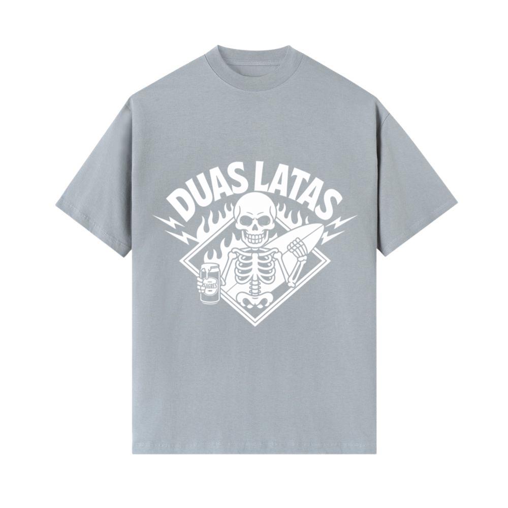 Duas Latas Skeleton Music Graphic T-Shirts