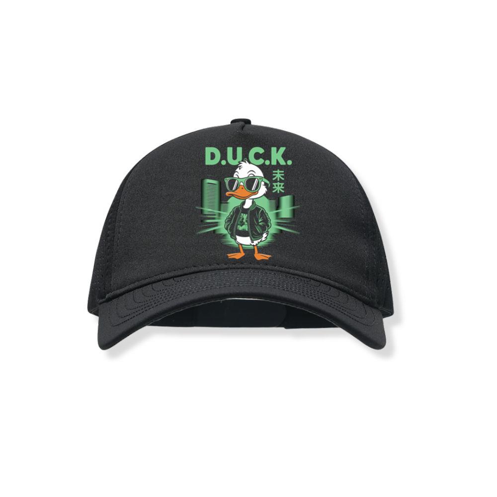 Duck Cool Streetwear Cartoon Character Black Hat