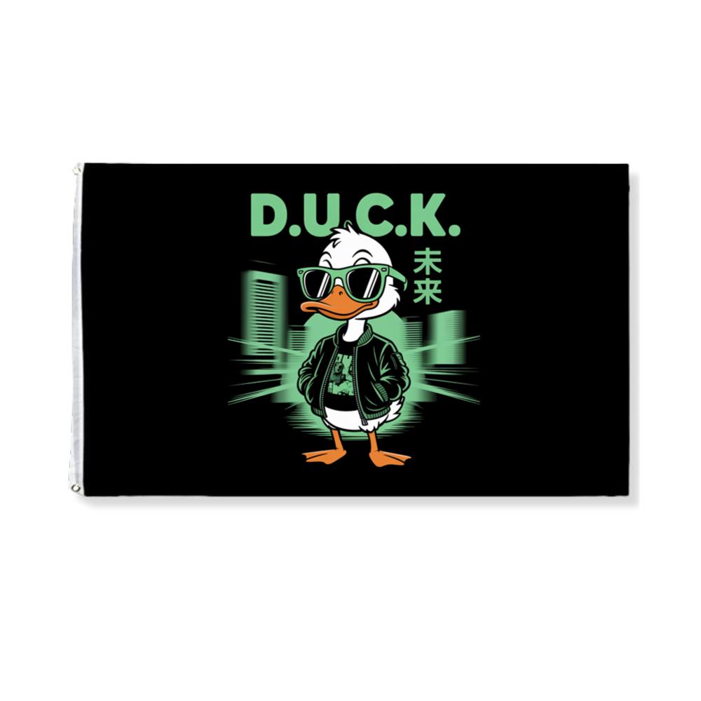 Duck Cool Streetwear Cartoon Character Flat