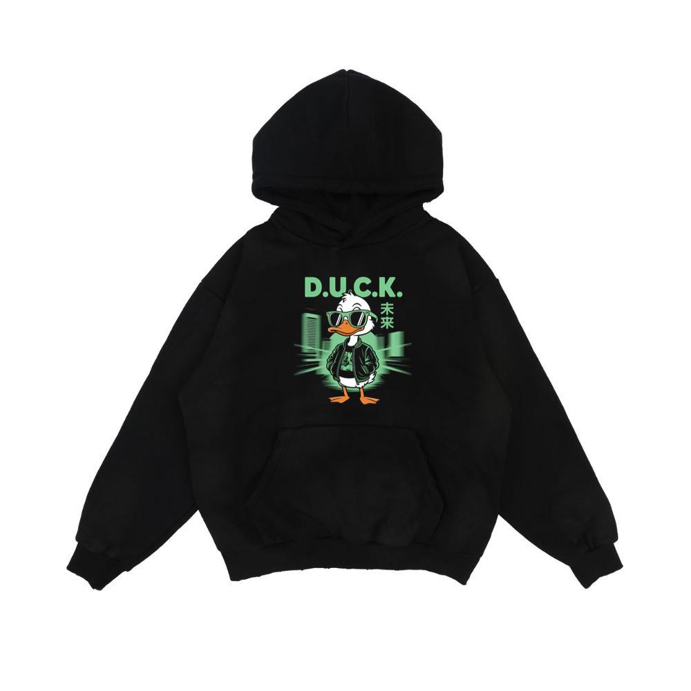 Duck Cool Streetwear Cartoon Character Hoodie