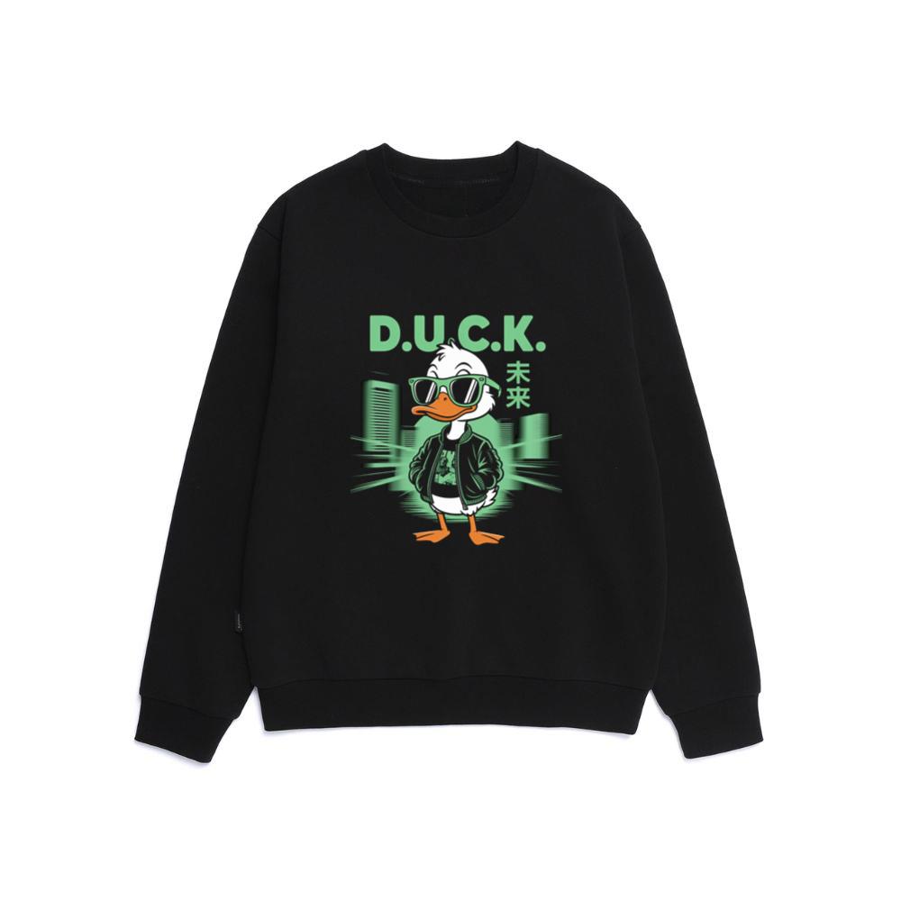 Duck Cool Streetwear Cartoon Character Sweatshirt