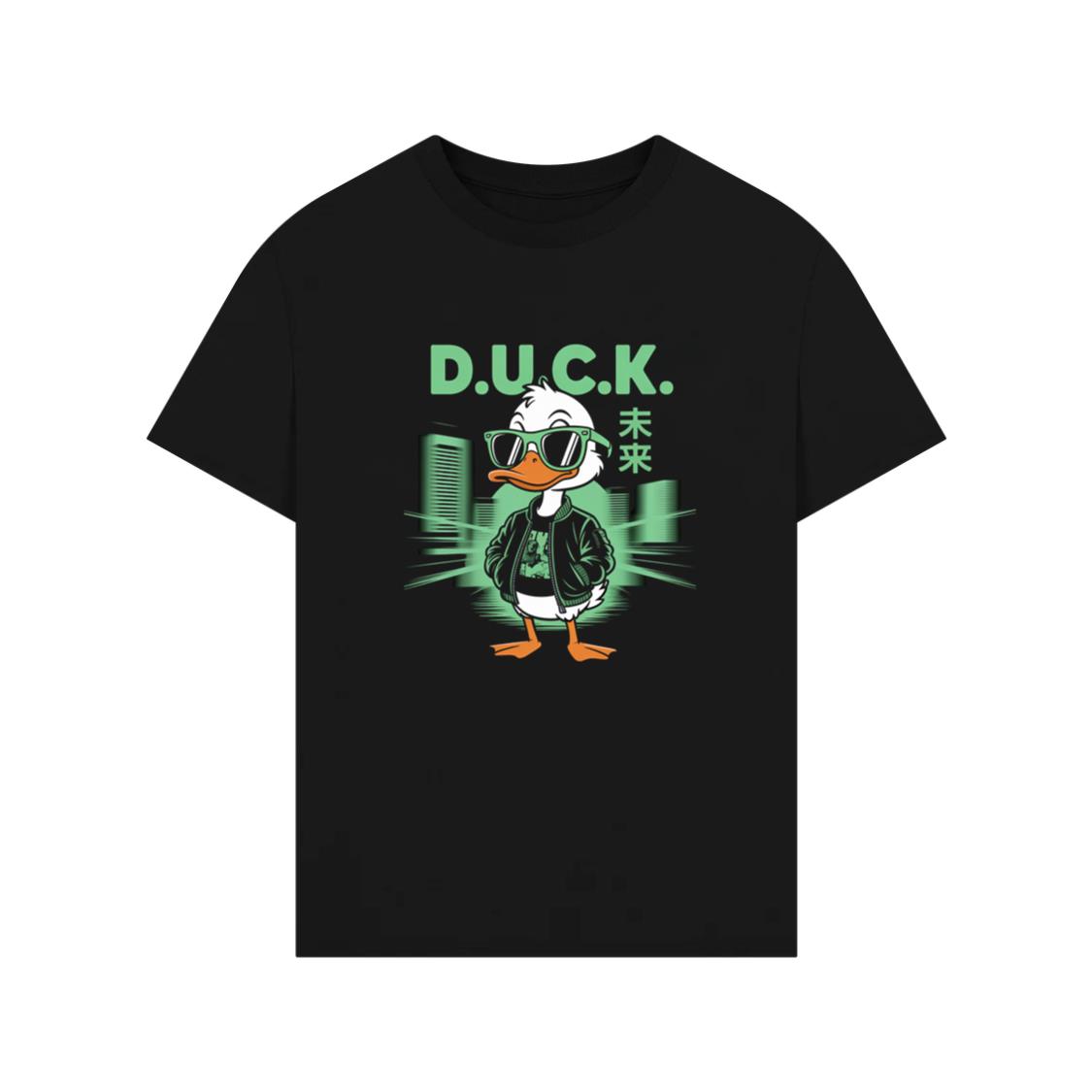 Duck Cool Streetwear Cartoon Character T-Shirt