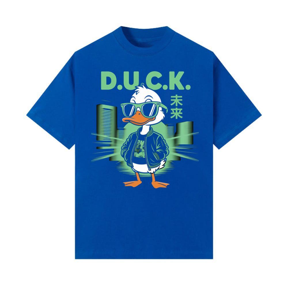 Duck Cool Streetwear Cartoon Character T-Shirt