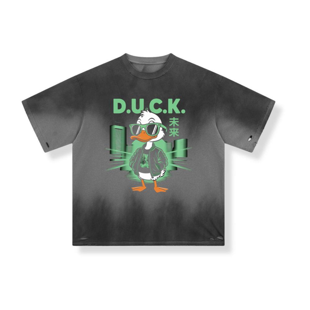 Duck Cool Streetwear Cartoon Character T-Shirt