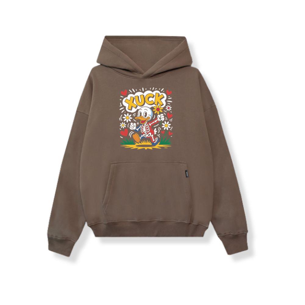 Duck Love Retro Cartoon Graphic Hoodie - Image 3