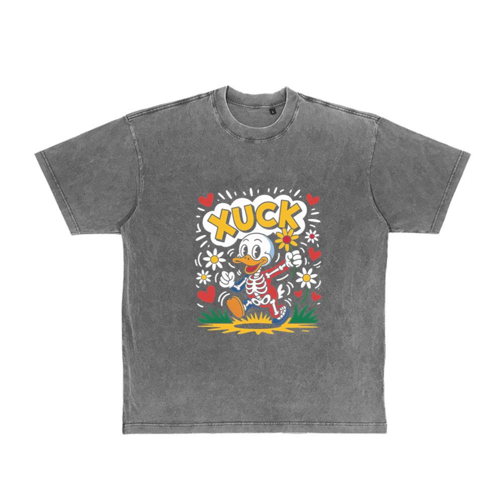 Duck Love Retro Cartoon Graphic T-Shirt