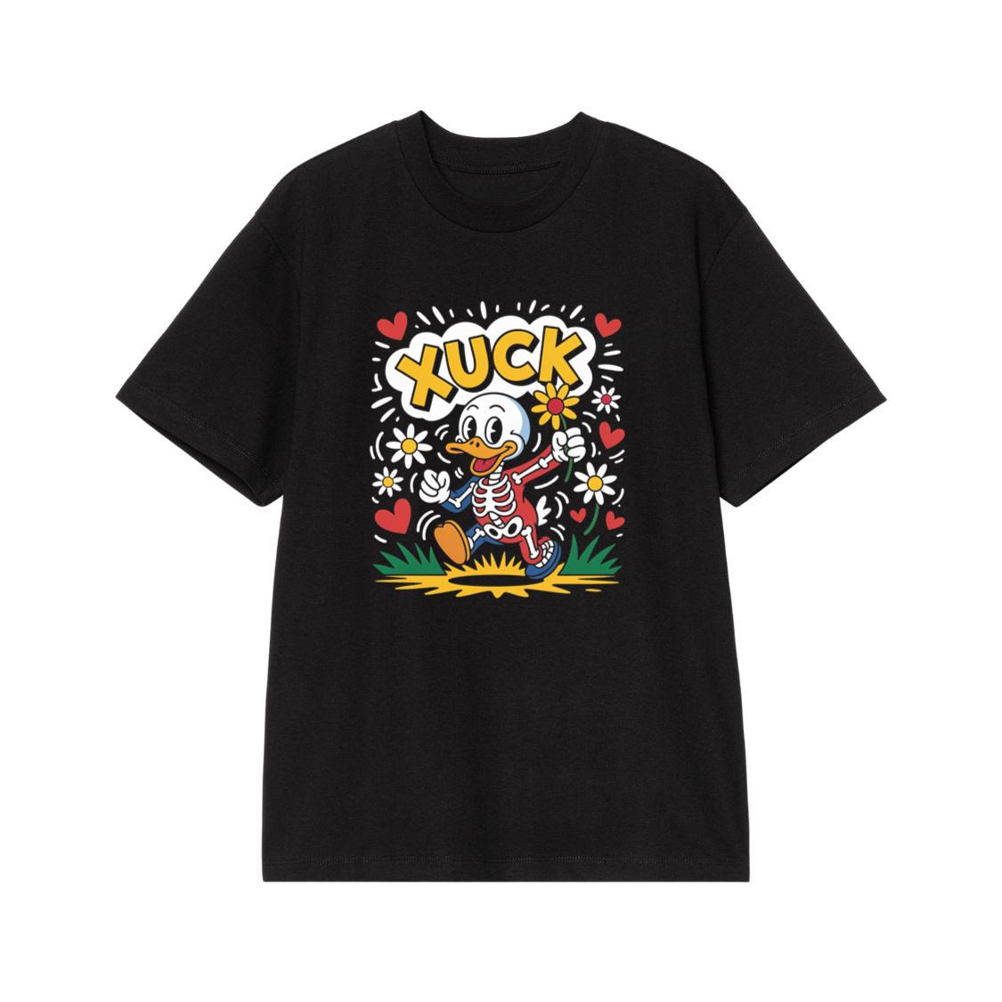 Duck Love Retro Cartoon Graphic T-Shirt