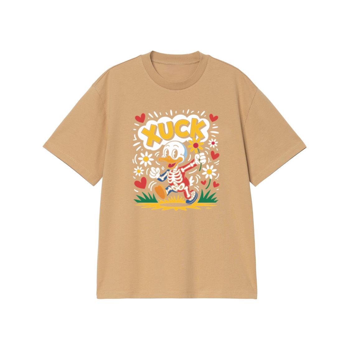 Duck Love Retro Cartoon Graphic T-Shirt - Image 3