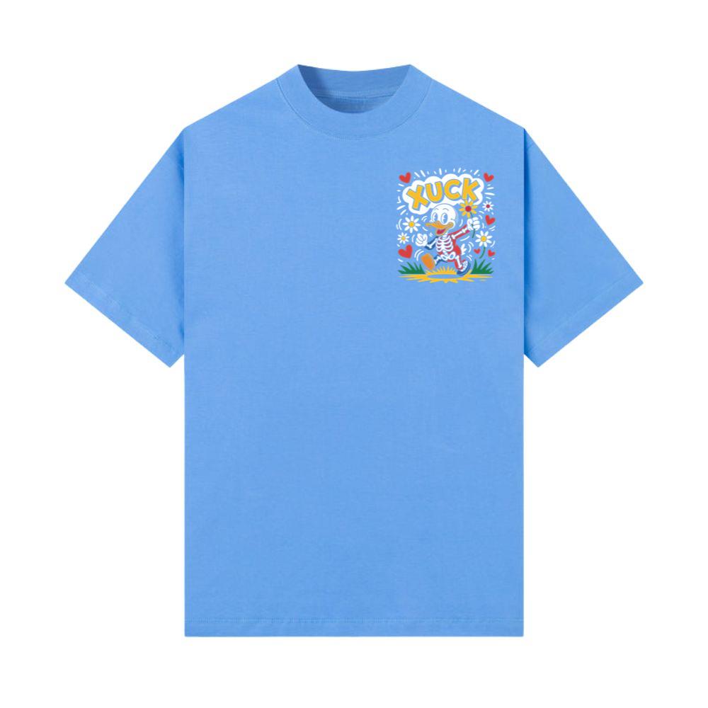 Duck Love Retro Cartoon Graphic T-Shirt - Image 3