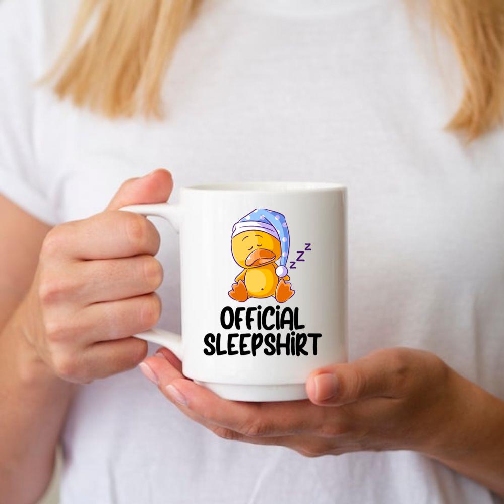 Duck with Nightcap Sleeping Official Sleep Shirt Mug