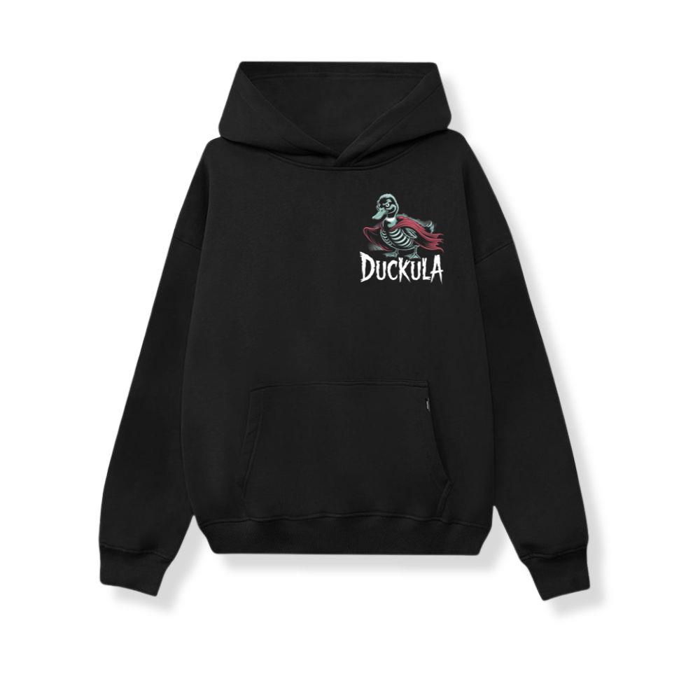 Duckula Skeleton Duck Horror Cartoon Graphic Hoodie - Image 2