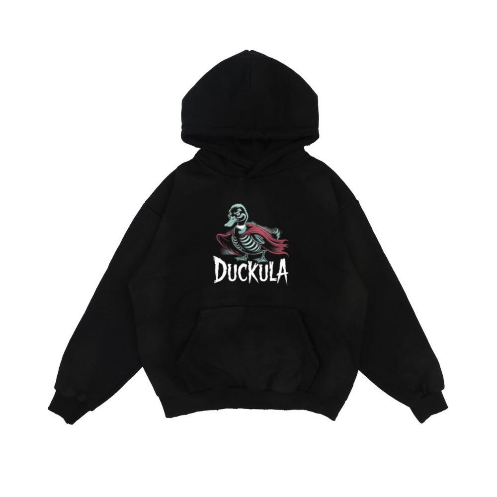 Duckula Skeleton Duck Horror Cartoon Graphic Hoodie