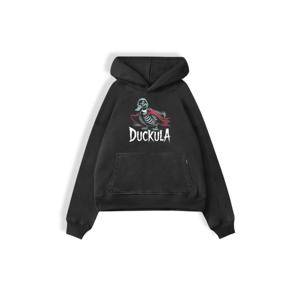 Duckula Skeleton Duck Horror Cartoon Graphic Hoodie