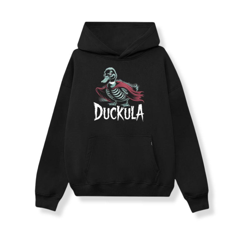 Duckula Skeleton Duck Horror Cartoon Graphic Hoodie