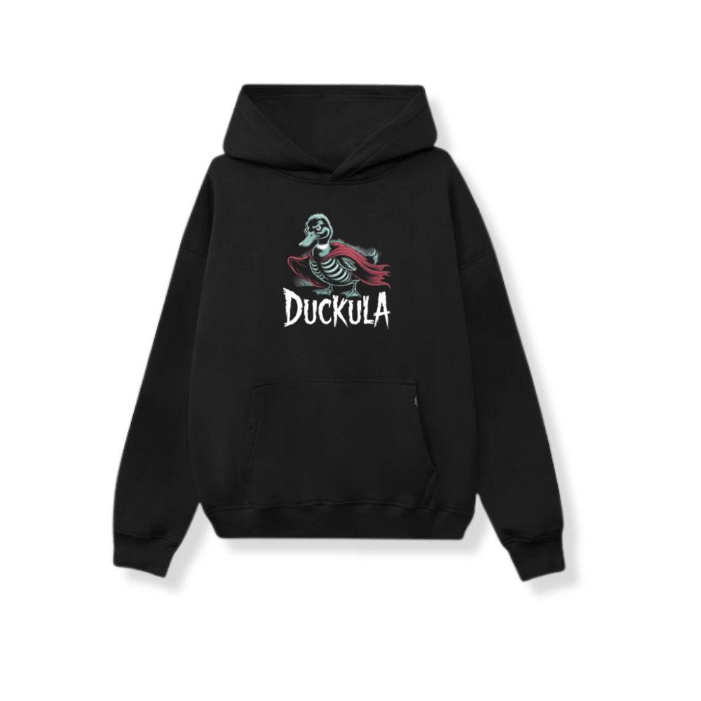 Duckula Skeleton Duck Horror Cartoon Graphic Hoodie