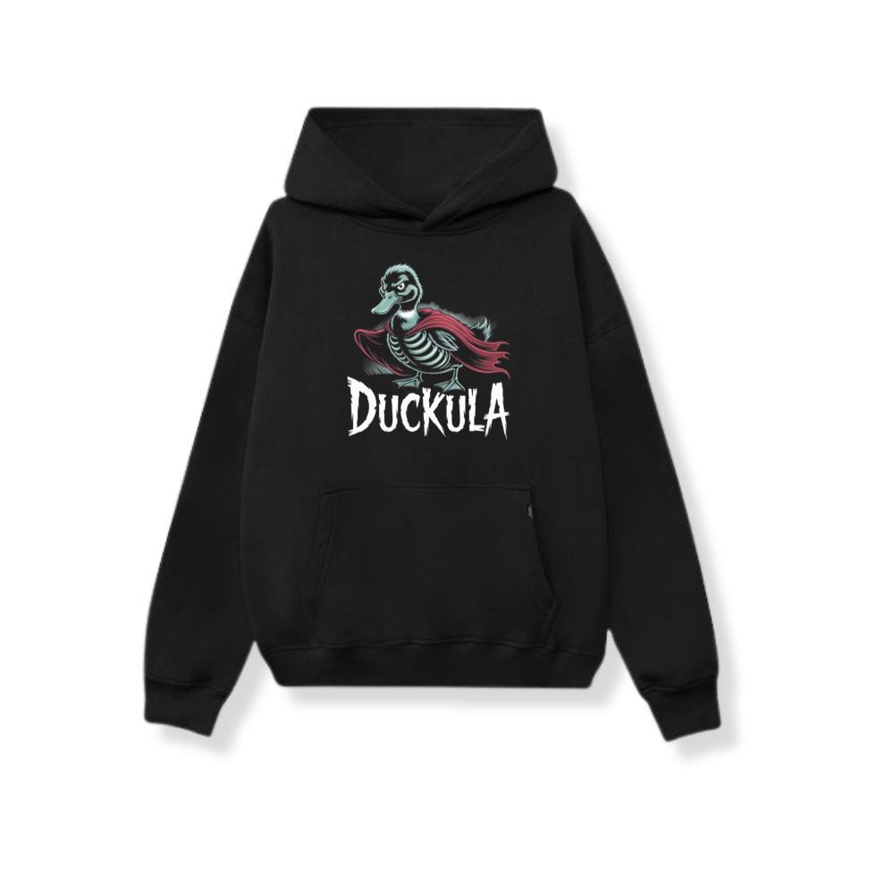 Duckula Skeleton Duck Horror Cartoon Graphic Hoodie