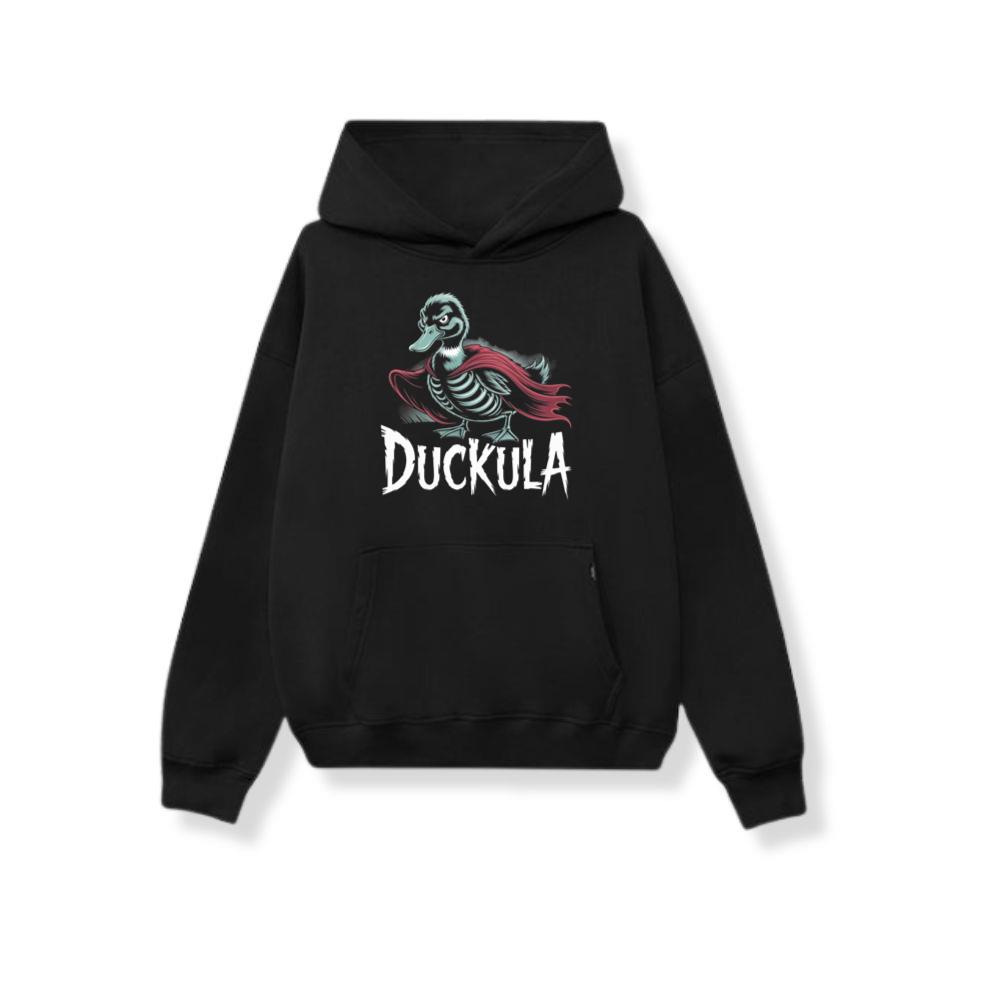Duckula Skeleton Duck Horror Cartoon Graphic Hoodie