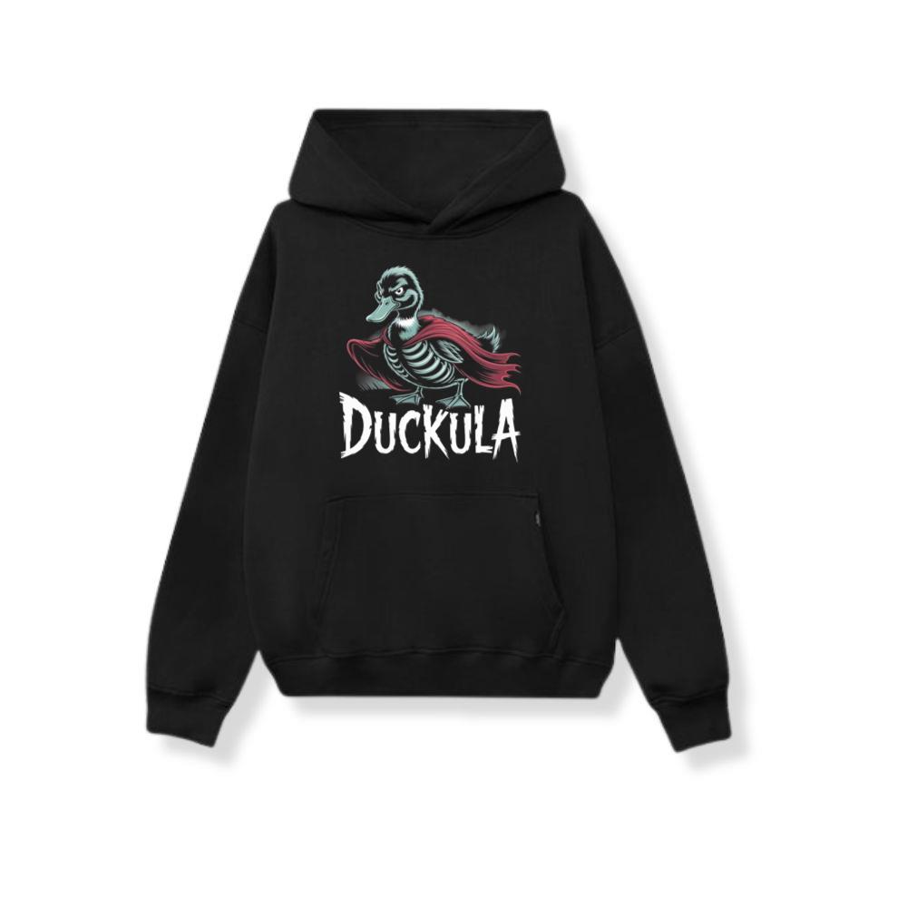 Duckula Skeleton Duck Horror Cartoon Graphic Hoodie