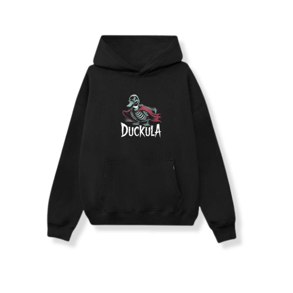 Duckula Skeleton Duck Horror Cartoon Graphic Hoodie