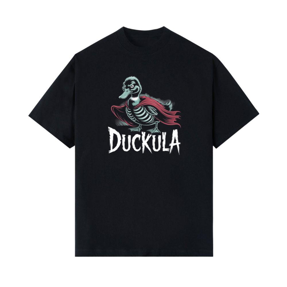 Duckula Skeleton Duck Horror Cartoon Graphic T-Shirt
