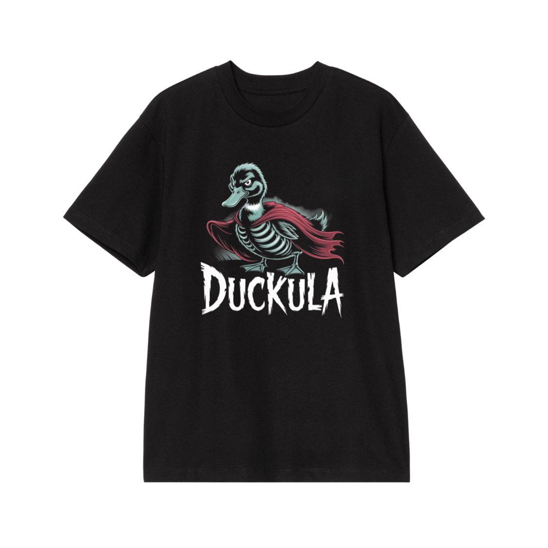 Duckula Skeleton Duck Horror Cartoon Graphic T-Shirt