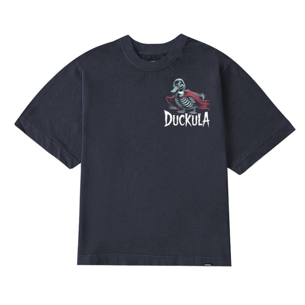 Duckula Skeleton Duck Horror Cartoon Graphic T-Shirt - Image 3