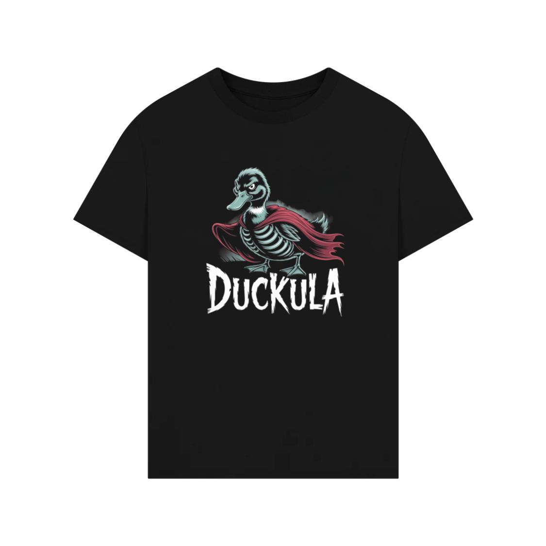 Duckula Skeleton Duck Horror Cartoon Graphic T-Shirt