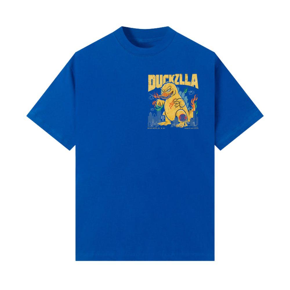 Duckzilla Monster Duck Retro Cartoon Design T-Shirt - Ảnh 2