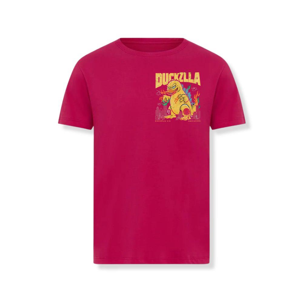 Duckzilla Monster Duck Retro Cartoon Design TShirt Groovethink