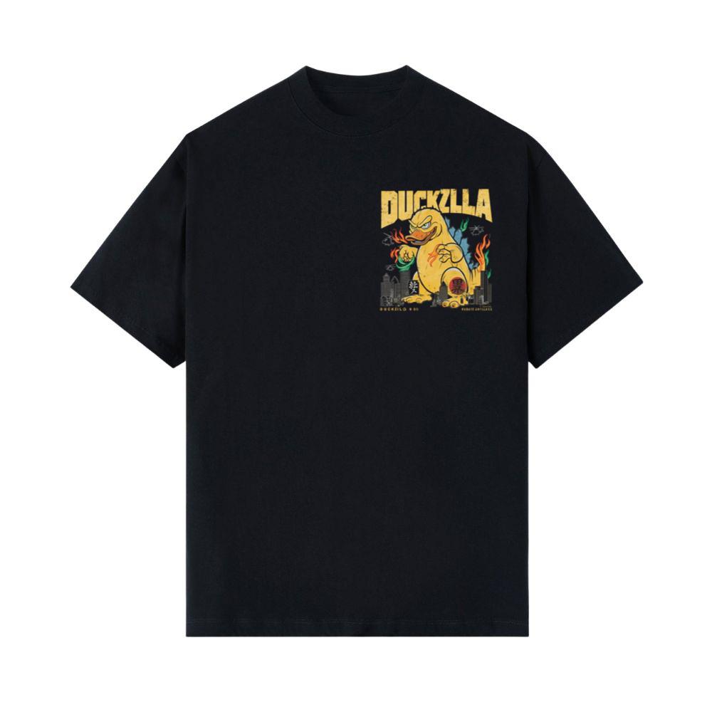 Duckzilla Monster Duck Retro Cartoon Design T-Shirts