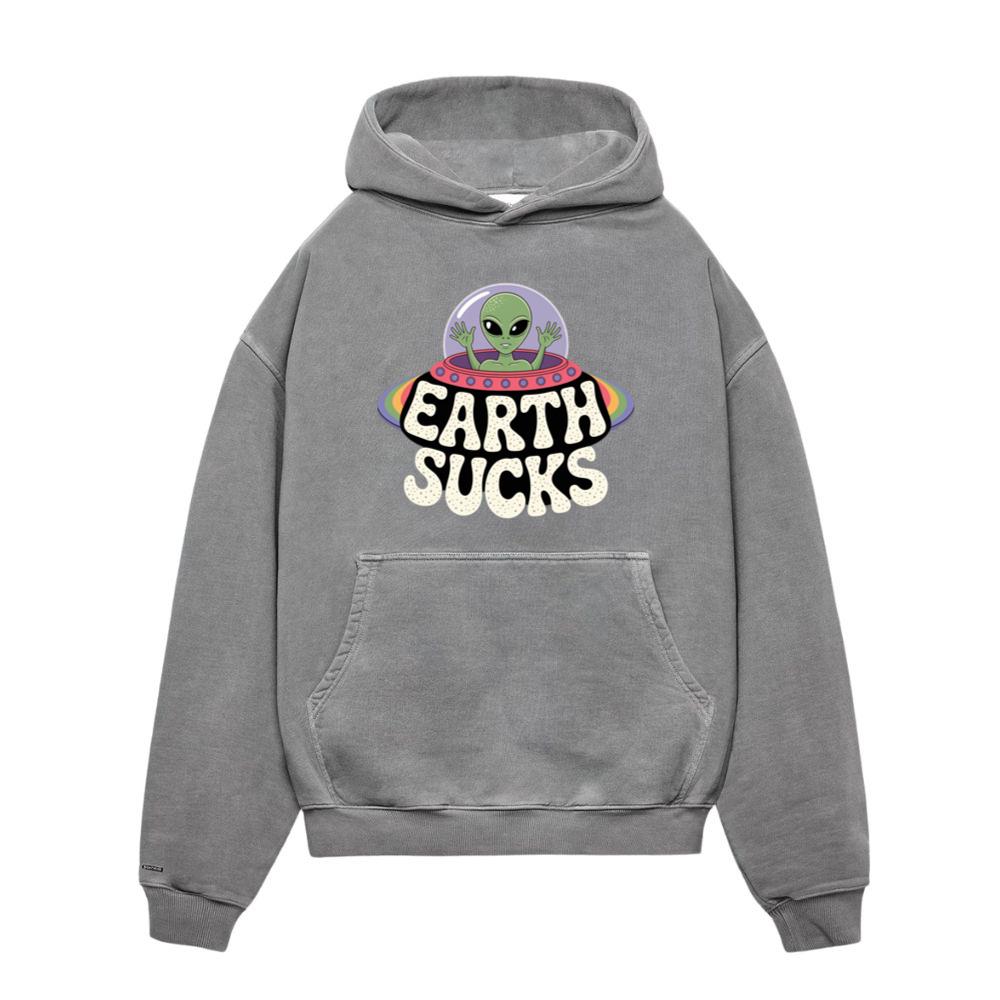 Earth Sucks Funny Alien UFO Cartoon