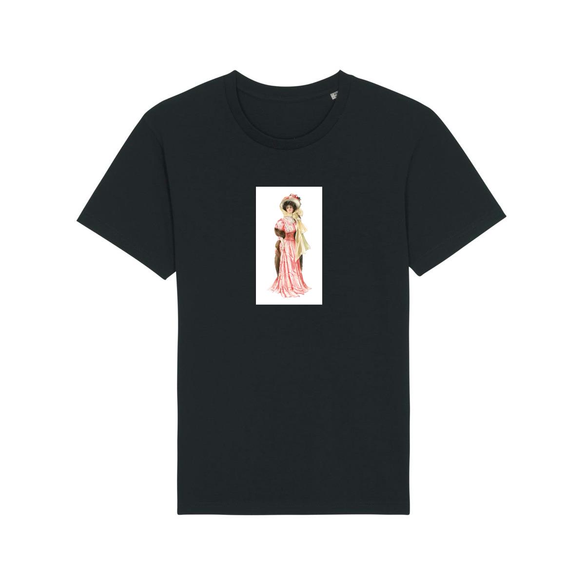 Edwardian Era Woman in Pink Gown T-Shirts