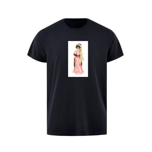 Edwardian Era Woman in Pink Gown T-Shirts