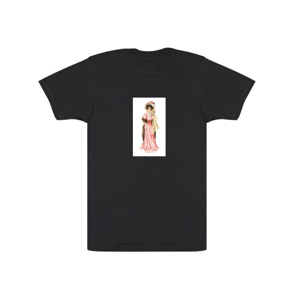 Edwardian Era Woman in Pink Gown T-Shirts