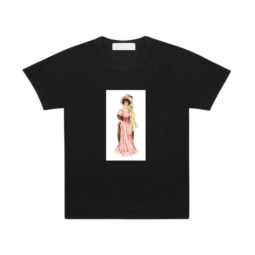 Edwardian Era Woman in Pink Gown T-Shirts