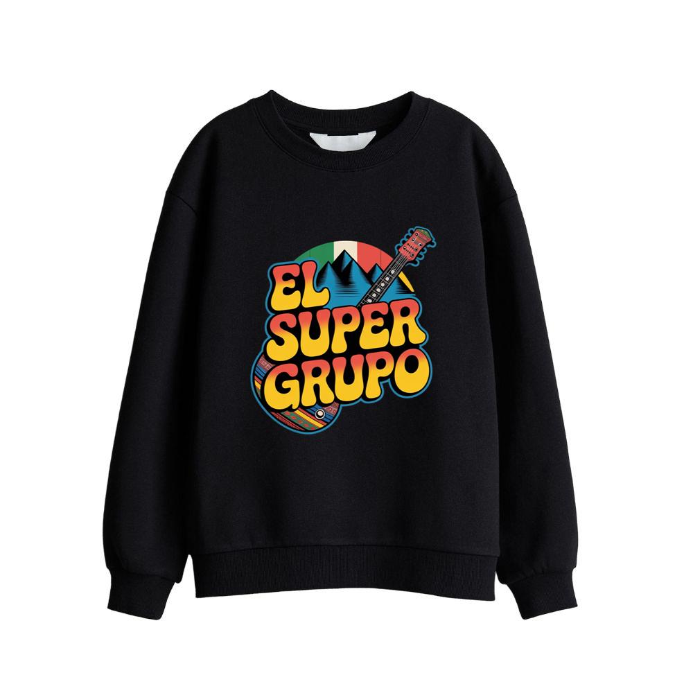 El Super Grupo Guitar Retro Music Band Graphic Sweatsrhit