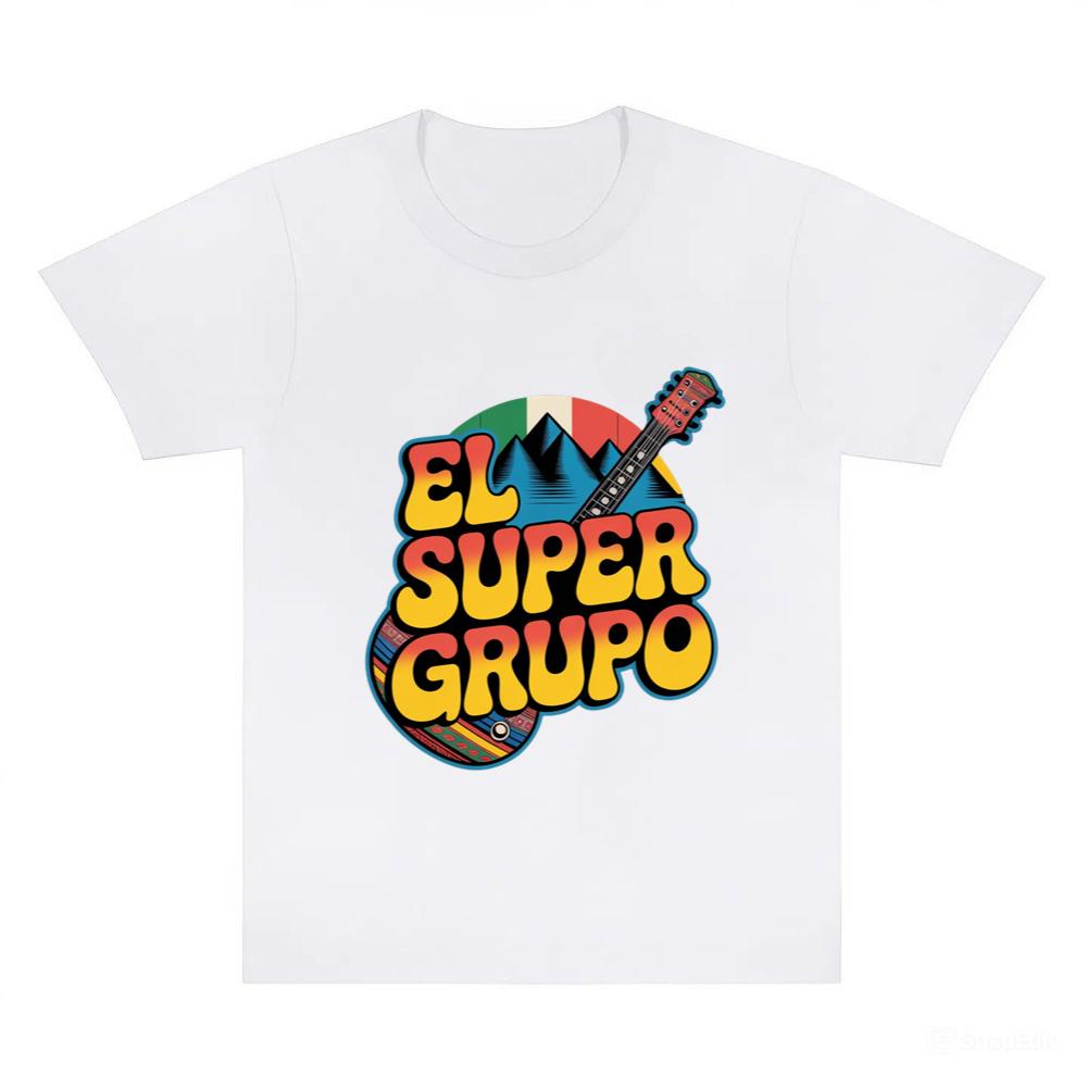 El Super Grupo Guitar Retro Music Band Graphic T-Shirts