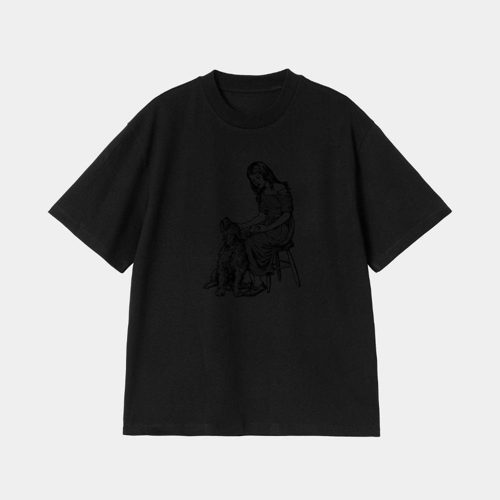 elegant woman silhouette with hat.png T-Shirt
