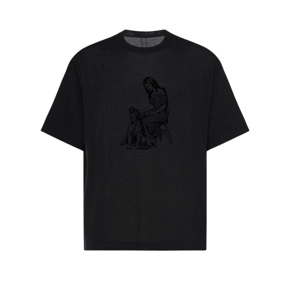 elegant woman silhouette with hat.png T-Shirts