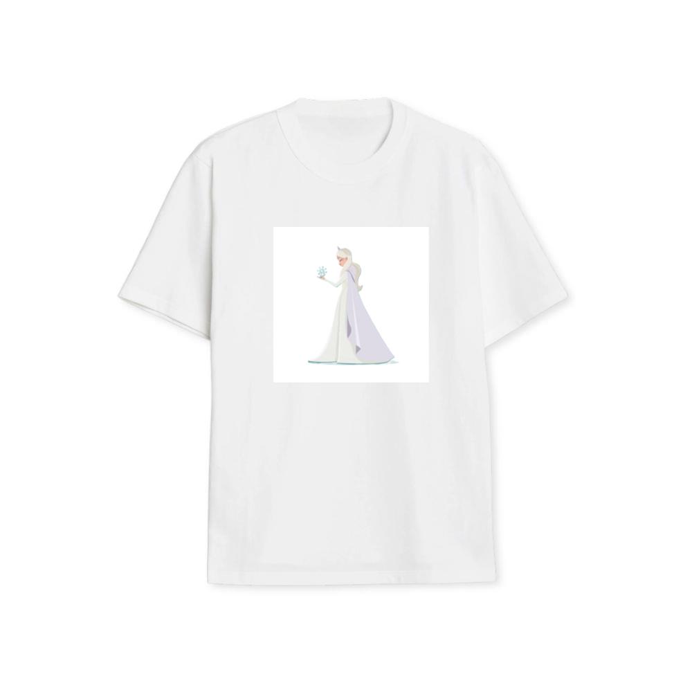 Elsa and the Delicate Dance of Frost and Fantasy T-Shirts