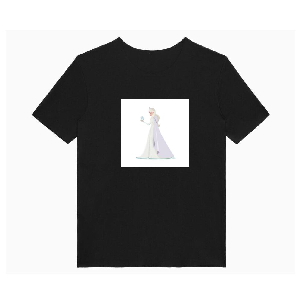 Elsa and the Delicate Dance of Frost and Fantasy T-Shirts