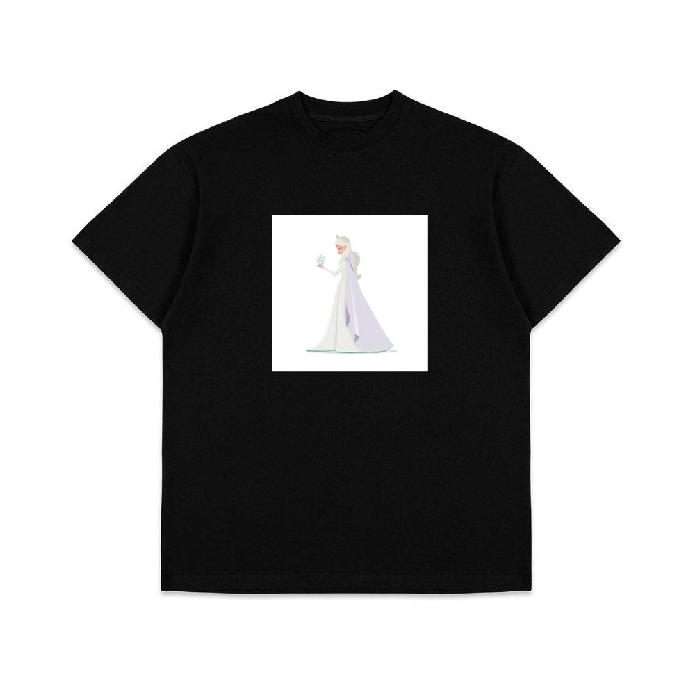 Elsa and the Delicate Dance of Frost and Fantasy T-Shirts